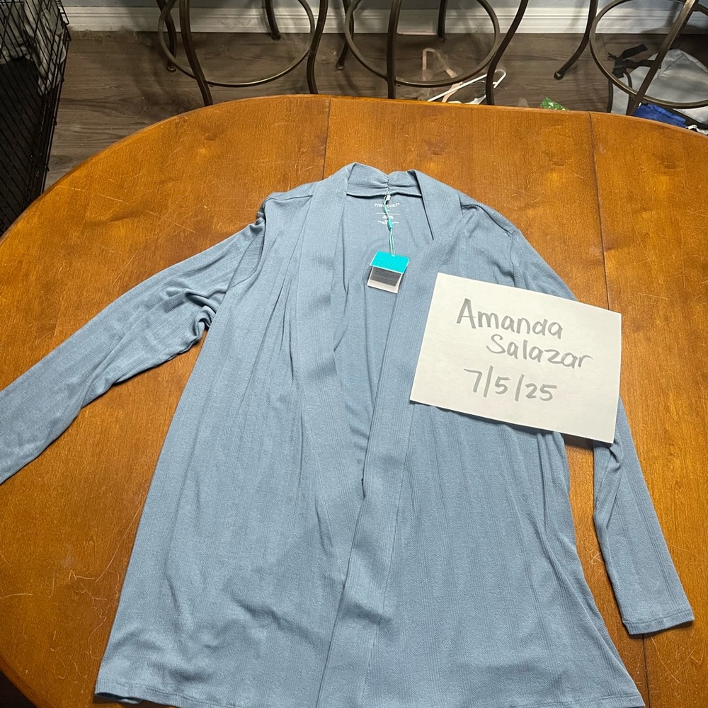 Posh Peanut women’s slate fly away cardigan